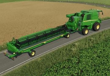 John Deere T-Series And 600X Headers version 1.1.0.0 for Farming Simulator 2022