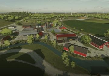 Map «The Red Farm on Elmcreek» version 1.0 for Farming Simulator 2022