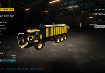 Krone and Cat mowers version 1.0 for Farming Simulator 2022