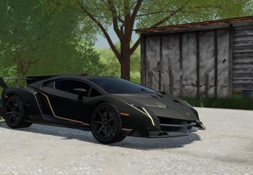 Lamborghini Veneno 2013 version 1.0.0.0 for Farming Simulator 2022 (v1.14.x)