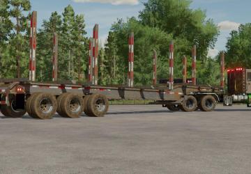 Lizard 53 Foot Tridem Log Trailer version 1.0.0.0 for Farming Simulator 2022