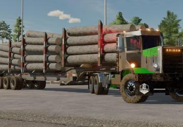 Lizard 53 Foot Tridem Log Trailer version 1.0.0.0 for Farming Simulator 2022
