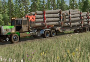 Lizard 53 Foot Tridem Log Trailer version 1.0.0.0 for Farming Simulator 2022