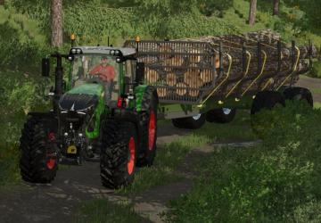 Lizard LT689 Long Log Trailer version 1.0.0.0 for Farming Simulator 2022