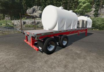Low Loader Sprayer Trailer - White Tanks version 1.0.0.0 for Farming Simulator 2022