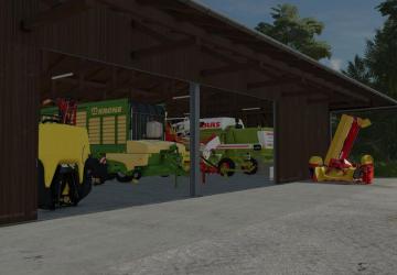 Machine Hall With Workshop version 1.0.0.0 for Farming Simulator 2022