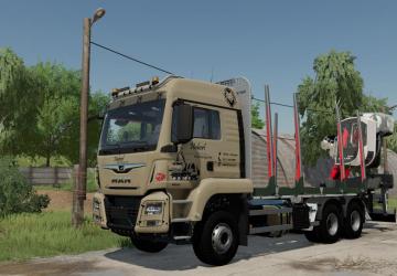 MAN TGS TG2 Woodtruck version 1.0 for Farming Simulator 2022 (v1.8x)
