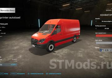 MB Sprinter 3x Palletautoload version 1.2.0.0 for Farming Simulator 2022 (v1.10x)