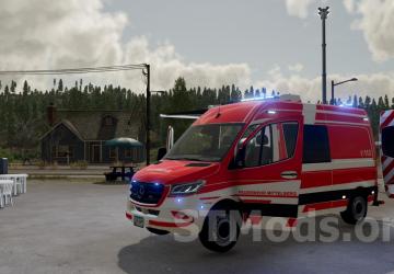 Mercedes Benz Sprinter 2019 ELW version 1.2.1.0 for Farming Simulator 2022