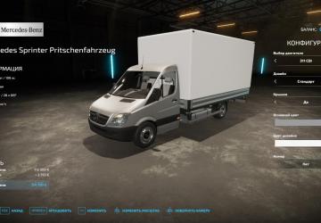 Mercedes-Benz Sprinter Pickup version 1.0.0.1 for Farming Simulator 2022 (v1.8x)