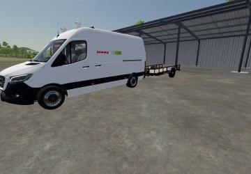 Mercedes Sprinter RWZ (Claas) version 1.0.0.1 for Farming Simulator 2022