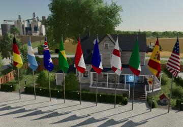 Nations Flags version 1.0.0.0 for Farming Simulator 2022
