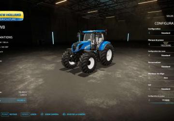 New Holland T7 SWB version 1.0 for Farming Simulator 2022