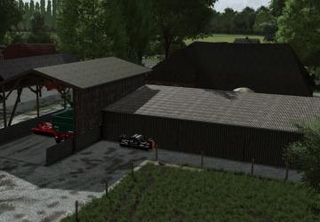 Old Barn With Shelter version 1.0.0.0 for Farming Simulator 2022