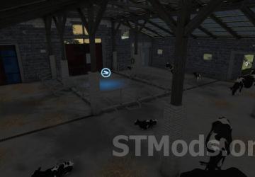 Old Brick Cow Barn version 1.0.0.1 for Farming Simulator 2022