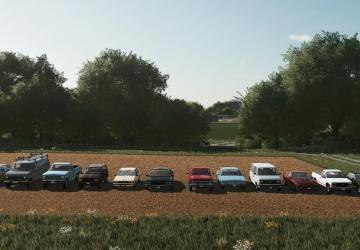 Old USA Placeable Cars version 1.0 for Farming Simulator 2022 (v1.12x)