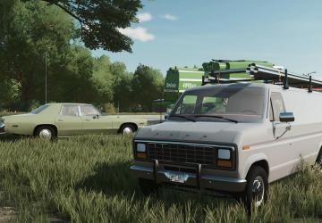 Old USA Placeable Cars version 1.0 for Farming Simulator 2022 (v1.12x)