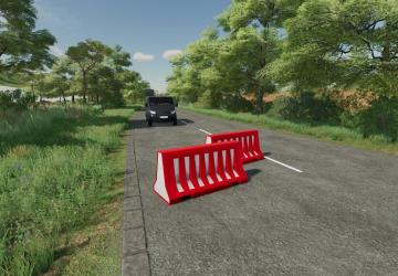 Plastic Barrier Pack version 1.0.0.0 for Farming Simulator 2022