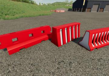 Plastic Barrier Pack version 1.0.0.0 for Farming Simulator 2022