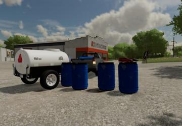 Plastic Water/Fertilizer Barrels version 1.0.0.0 for Farming Simulator 2022