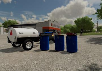 Plastic Water/Fertilizer Barrels version 1.0.0.0 for Farming Simulator 2022