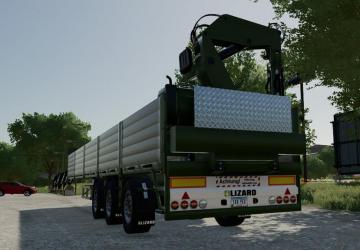 Platform Trailer With Crane version 1.0.0.0 for Farming Simulator 2022