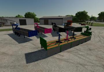 Platform Trailer With Crane version 1.0.0.0 for Farming Simulator 2022