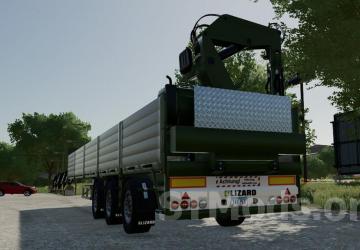Platform Trailer With Crane version 1.0.0.1 for Farming Simulator 2022