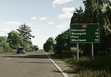 Polish Road Signs (Prefab*) version 1.0.0.0 for Farming Simulator 2022