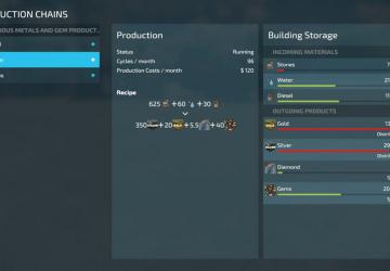 Precious Metals and Gem Production version Beta for Farming Simulator 2022