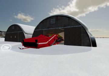 Reinforced Quonset Sheds For Woodchips version 1.0.0.0 for Farming Simulator 2022