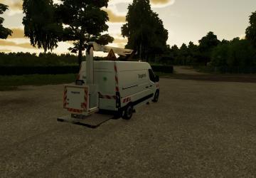 Renault Master 2020 Sogetrel (with basket) v1.0.0.0 for Farming Simulator 2022