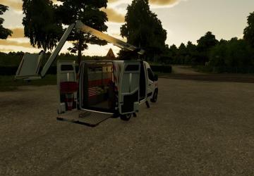 Renault Master 2020 Sogetrel (with basket) v1.0.0.0 for Farming Simulator 2022