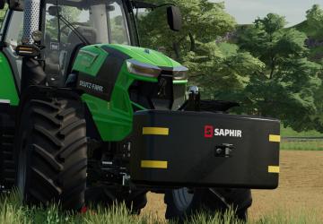 Saphir Top Weight Pack version 1.0.0.0 for Farming Simulator 2022