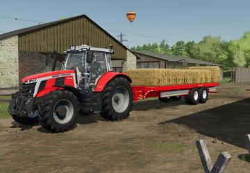 Scully 28ft Bale Trailer version 1.0.0.0 for Farming Simulator 2022