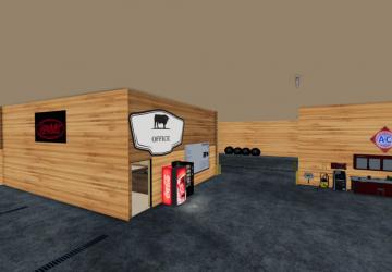 Shed with working Workshop and Office version 1.0 for Farming Simulator 2022