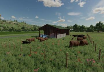 Small UK Cow Barn version 1.0.0.0 for Farming Simulator 2022