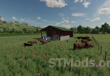 Small UK Cow Barn version 1.0.0.1 for Farming Simulator 2022