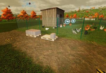 Small Wooden Chicken Coop With Enclosure version 1.0.0.0 for Farming Simulator 2022