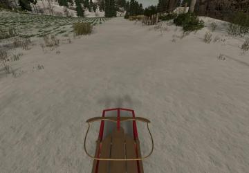 Snow sled version 1.0.0.0 for Farming Simulator 2022
