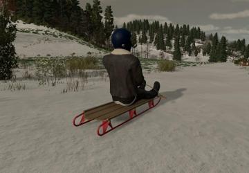 Snow sled version 1.0.0.0 for Farming Simulator 2022