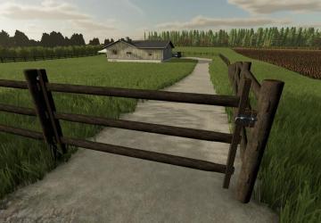 Split Rail Wooden Fence And Gates version 1.0.0.0 for Farming Simulator 2022