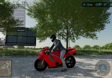Honda NR750 sport bike version 1.0.0.0 for Farming Simulator 2022 (v1.8.2.0)