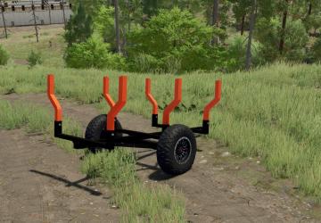 Timber trailer for ATV version 1.0.0.0 for Farming Simulator 2022