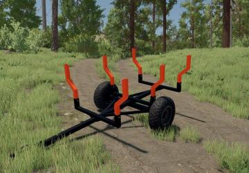 Timber trailer for ATV version 1.0.0.0 for Farming Simulator 2022