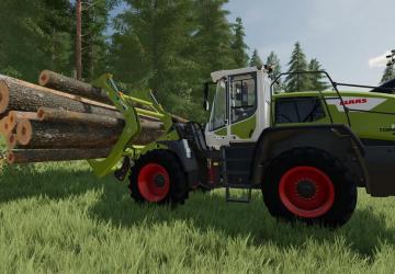 TimbeRRR Jaw Wheel Loader Log Fork version 1.0.0.0 for Farming Simulator 2022