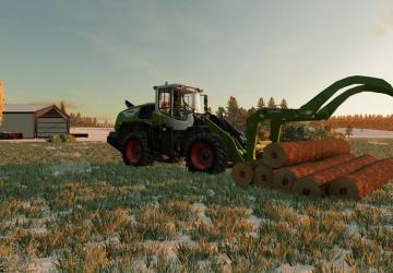 TimbeRRR Jaw Wheel Loader Log Fork version 1.0.0.0 for Farming Simulator 2022