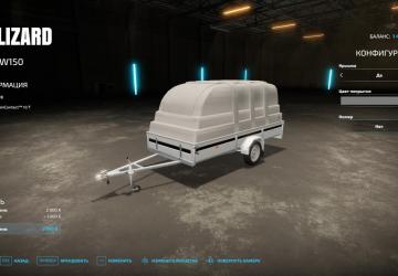 Trailer With Canopy version 1.0.0.0 for Farming Simulator 2022 (v1.12x)