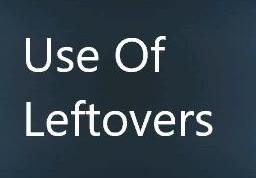 Use Of Leftovers version 1.1.0.0 for Farming Simulator 2022