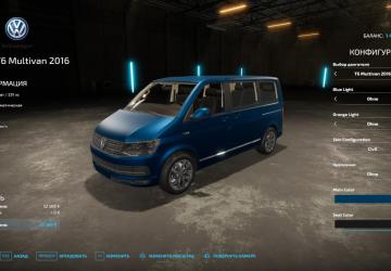 Volkswagen Multivan T6 2016 version 1.0.0.1 for Farming Simulator 2022 (v1.12x)